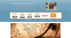 Desktop Screenshot of peninsulalaw.org