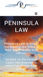 Mobile Screenshot of peninsulalaw.com.au