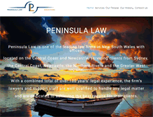 Tablet Screenshot of peninsulalaw.com.au